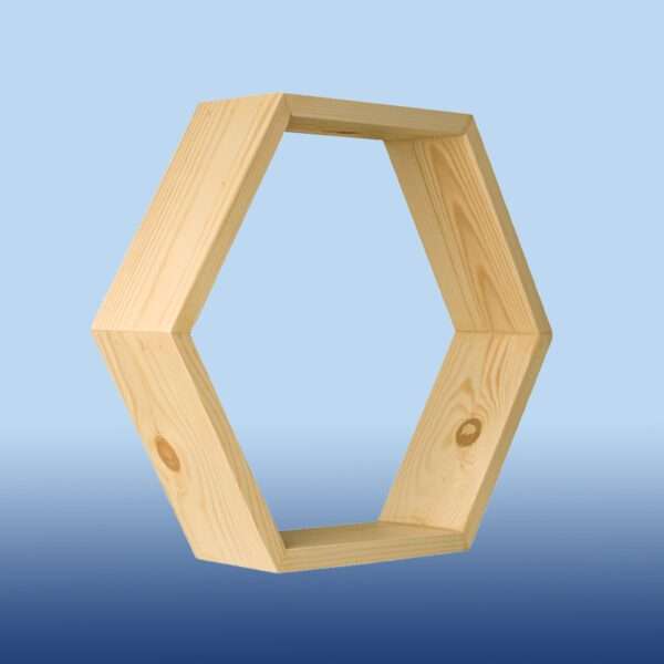 Hexagonal Wooden Shelf: Aesthetic Appeal and Efficiency in Space Organization