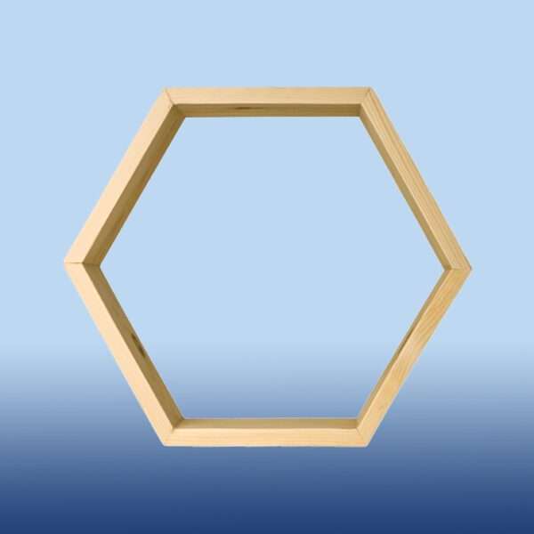 Hexagonal Wooden Shelf: Aesthetic Appeal and Efficiency in Space Organization